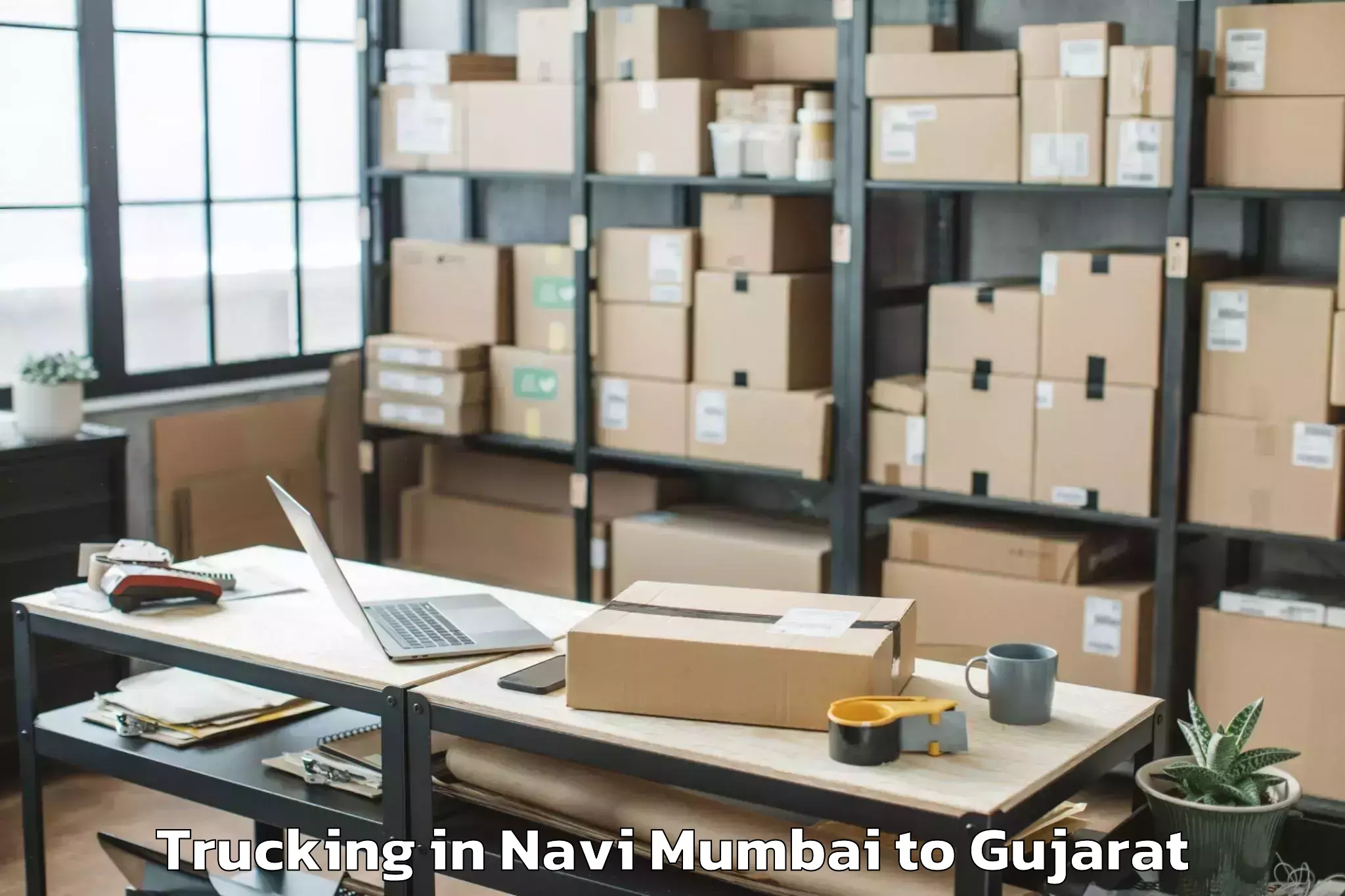 Leading Navi Mumbai to Porbandar Trucking Provider